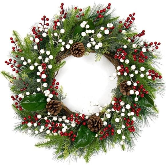 32 Pack Christmas Tree Decorations, Artificial Red Berry Stems 6.5inch - Picture 2 of 6